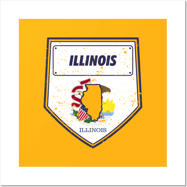 illinois Wall Art by DeekayGrafx